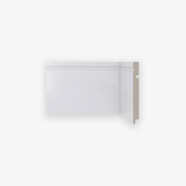 Rodapé Frisado Branco 480 15cm Santa Luzia