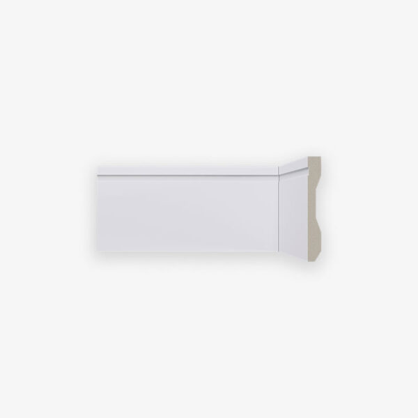Rodapé Liso Branco Lev102 10cm Santa Luzia